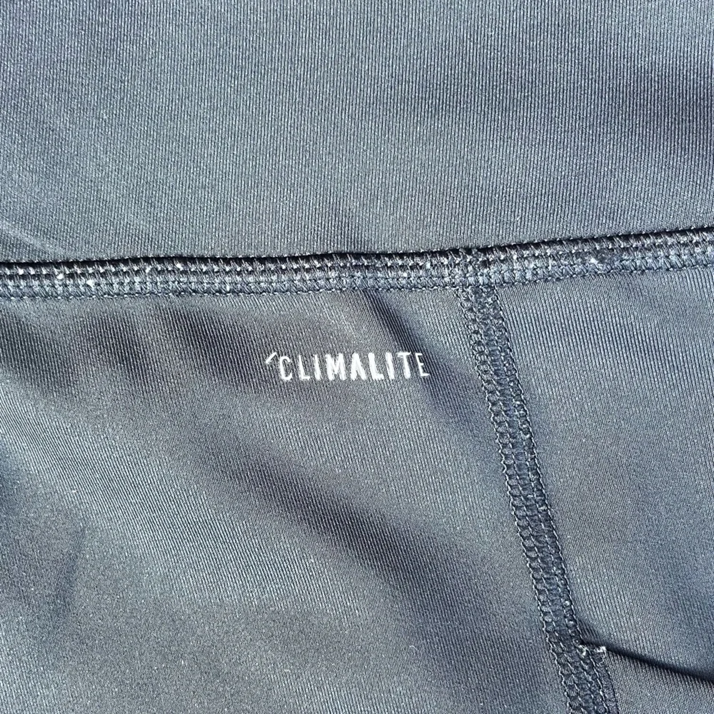 Adidas Climalite Black Leggings with White Stripes Medium - Picture 5 of 7